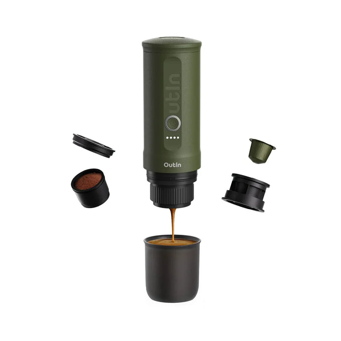 Outin Nano Portable Espresso Machine – Forest Green| OTEM-01-FG - Image 3