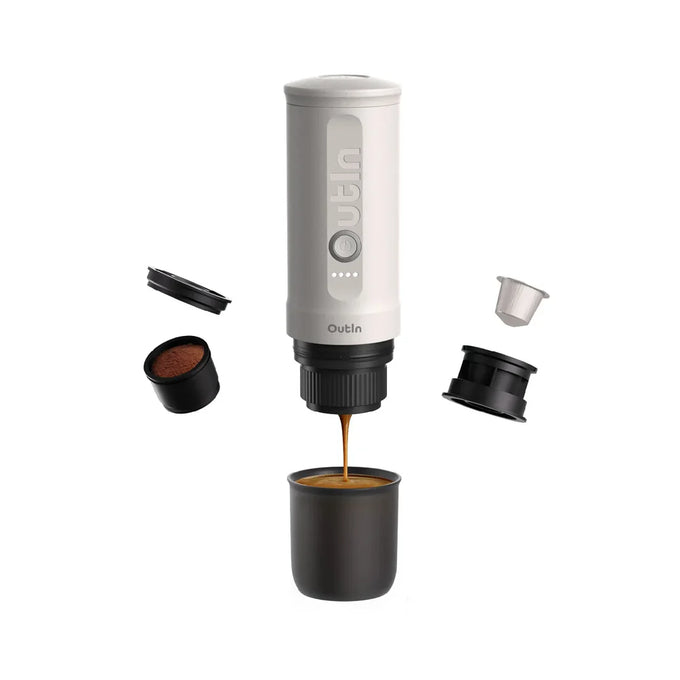 Outin Nano Portable Espresso Machine - Pearl White|OTEM-01-PW - Image 2