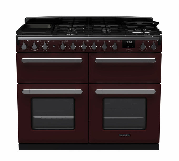 Rangemaster Dual Fuel Estel Deluxe 110cm Slow Cook Oven Chrome Trim - Image 4