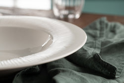 Belleek Living Erne Gourmet Dish Set of 2 elegant white ceramic dishes, perfect for serving, available at Keans Claremorris.