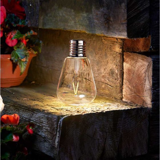 Eureka! Edison retro glass lantern with Edison filament, warm light, ideal for tables or hanging – Keans Claremorris.