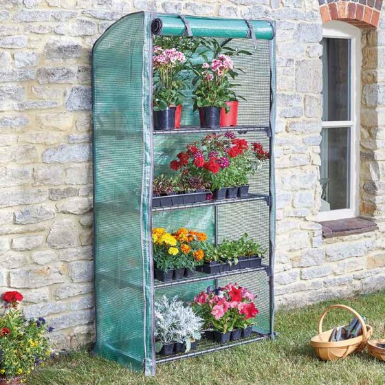 Grozone raised planter with adjustable shelves, durable steel frame, zip-up cover, ventilation, 6 anchor points – Keans