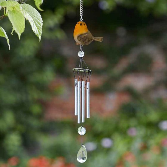 Robin 34cm outdoor musical garden decor, UV/weather resistant, no assembly, 35x3x6cm – Keans Claremorris