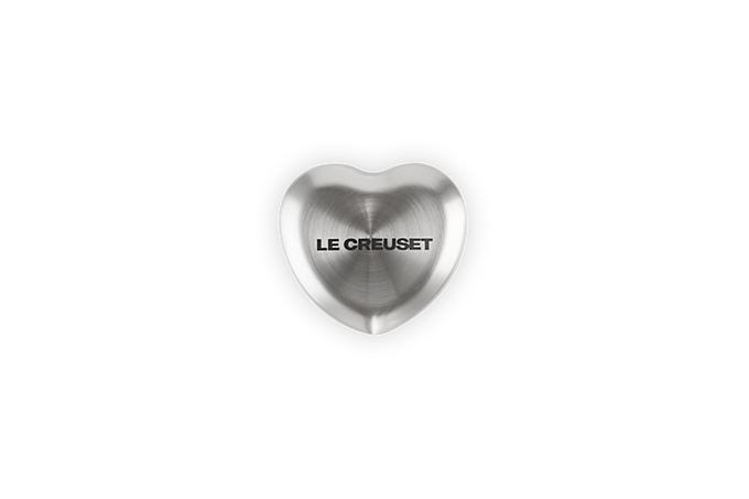 Le Creuset Heart 57mm Stainless Steel Knob for cookware lids, durable and stylish – available at Keans Claremorris