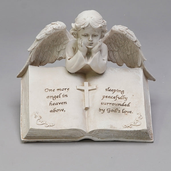 Memorial Angel on Book -12cm