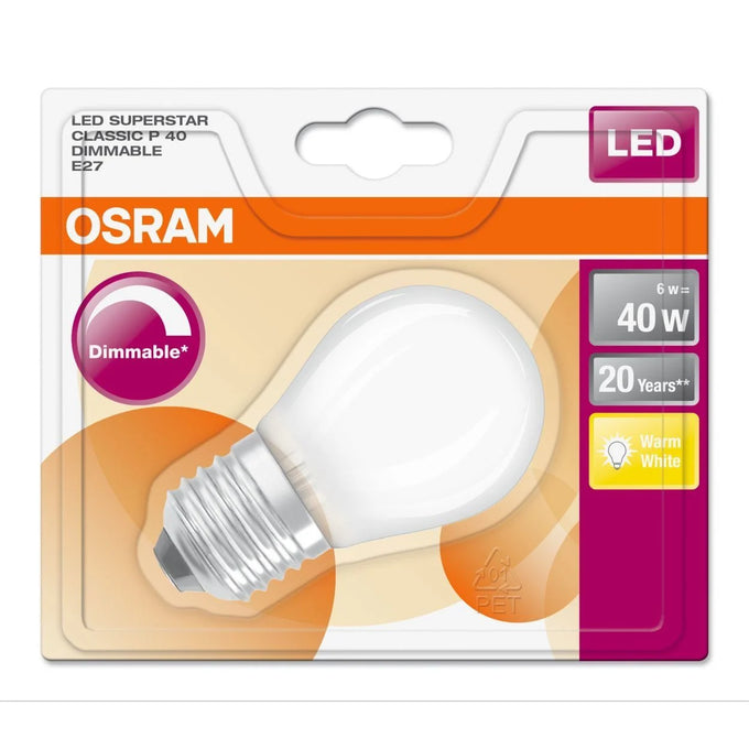 Osram LED G/Ball  Warm White 40W E27 - Image 1