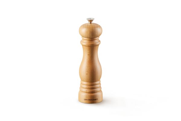 Le Creuset 21cm Beechwood Pepper Mill with adjustable ceramic grinder, durable ABS, stylish design – Keans Claremorris