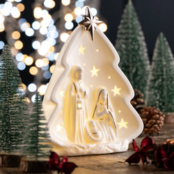 Belleek Nativity Tree LED H14cm NEW