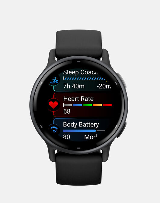 Garmin Vivoactive 5 Slate running watch with GPS, heart rate monitor, and touchscreen – available at Keans Claremorris.