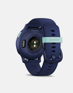 Garmin Vivoactive 5 Metallic Navy smartwatch with GPS and health tracking, available at Keans Claremorris