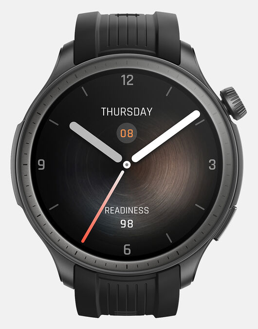 Amazfit Balance Smartwatch in Midnight color with fitness tracking, heart rate monitor – available at Keans Claremorris.