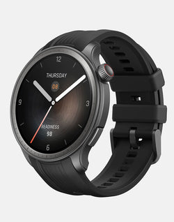 Amazfit Balance Smartwatch in Midnight color with fitness tracking, heart rate monitor – available at Keans Claremorris.