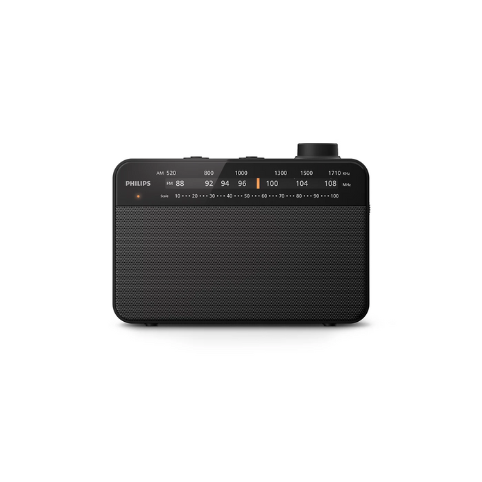 PHILIPS Portable FM/MW Radio TAR2509/10 with compact design, clear sound – available at Keans Claremorris