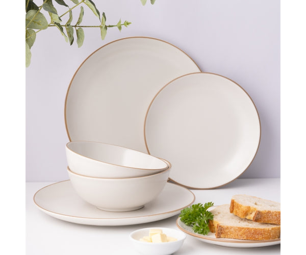 Classic Collection 12 Piece Dinner Set - Cream - Image 2