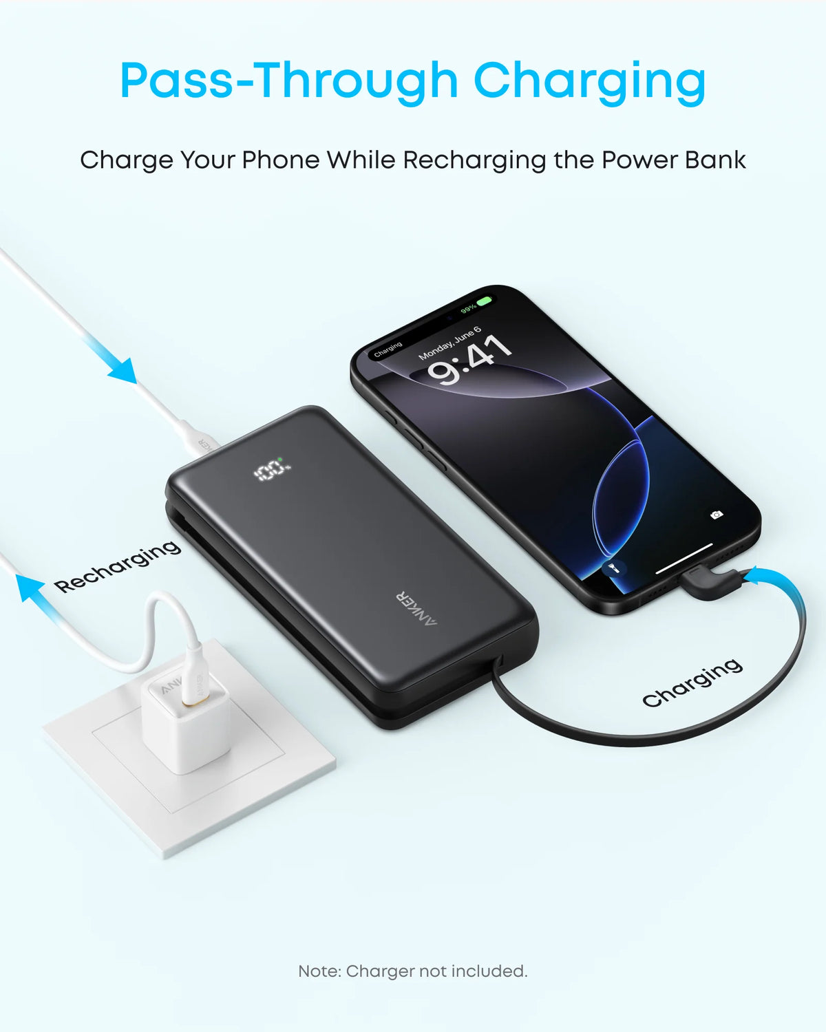 Anker Zolo 20K 22.5W Power Bank with USB-C Cable | A110EH11 - Image 3