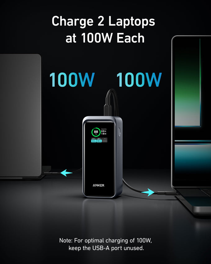 Anker Prime 20,000mAh 200W Power Bank with 100W Type C Cable, Smart Display – Keans Claremorris