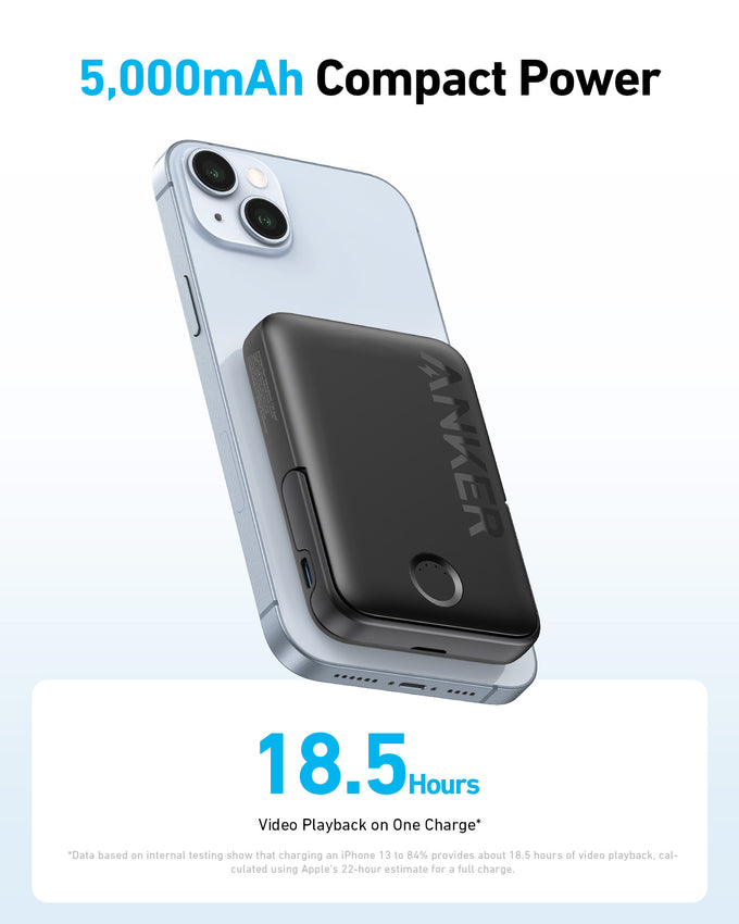 Anker 322 MagGo Battery PowerCore 5K 7.5W portable charger with magnetic wireless charging – Keans Claremorris