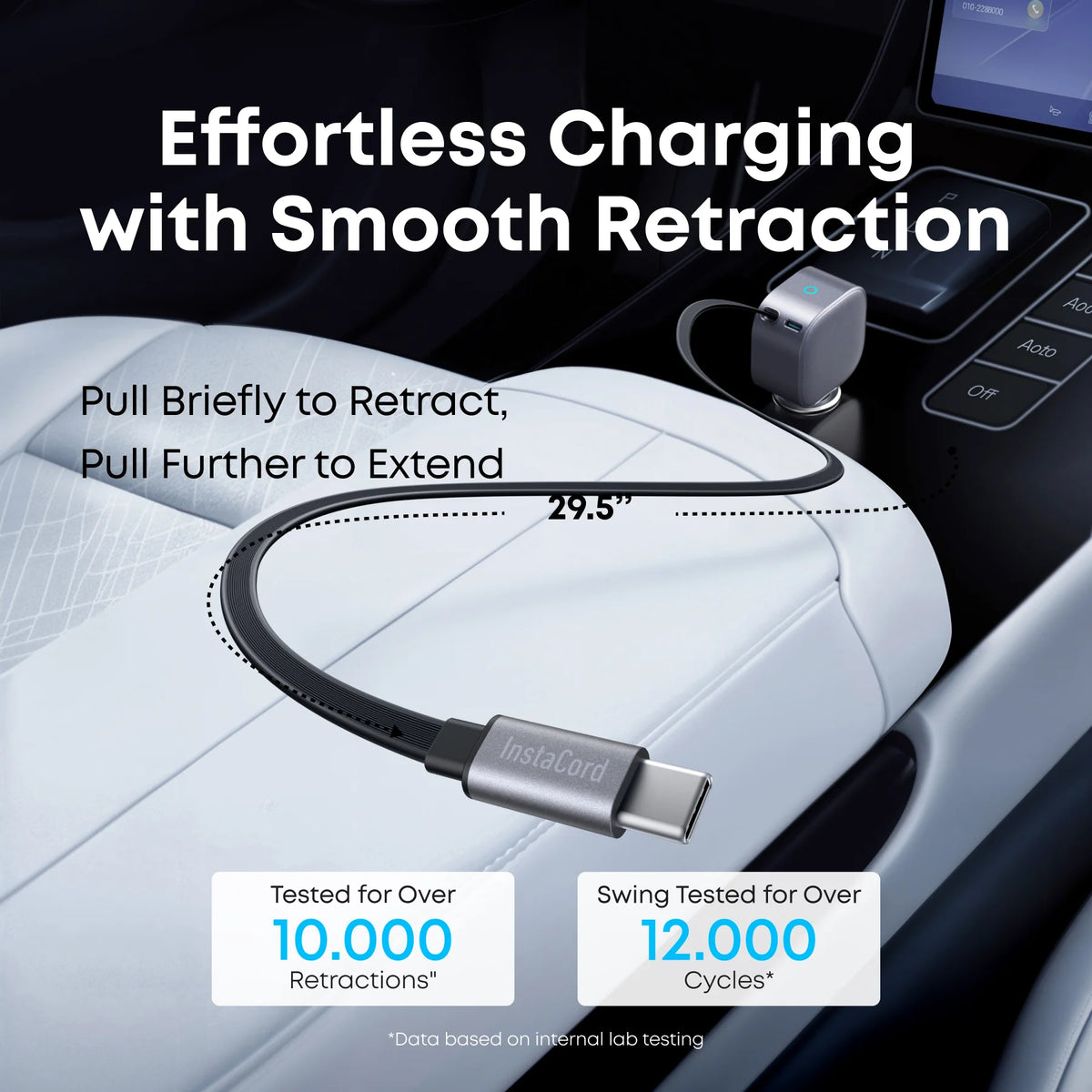 Anker Nano 75W Car Charger with Retractable USB-C Cable | A2738HA2 - Image 3
