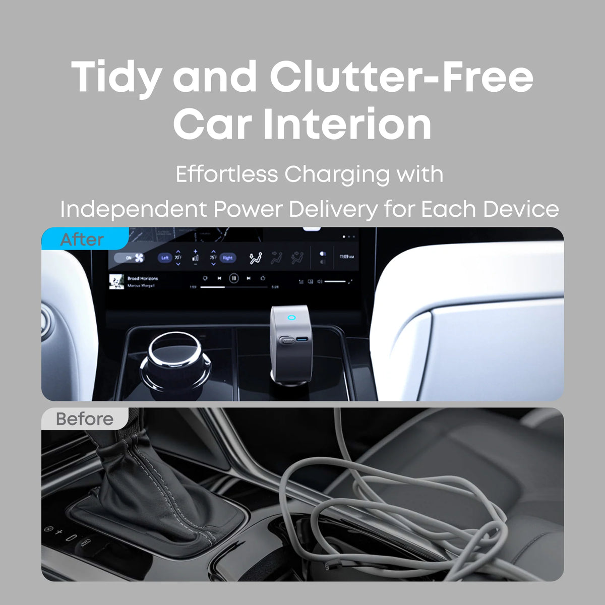 Anker Nano 75W Car Charger with Retractable USB-C Cable | A2738HA2 - Image 4