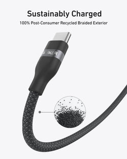 Anker USB-C to USB-C Cable 240W 6ft Black | A82E2H12