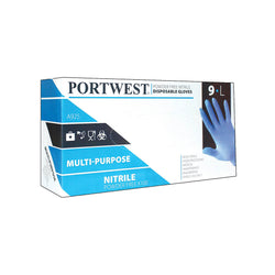 Disp 3.5 mil Nitrile Powder Free Disposable Glove Blue (Pk100)
