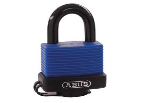 Abus 70 Series 50mm vinyl coated brass padlock, rust-proof, marine grade, stainless steel shackle – Keans Claremorris