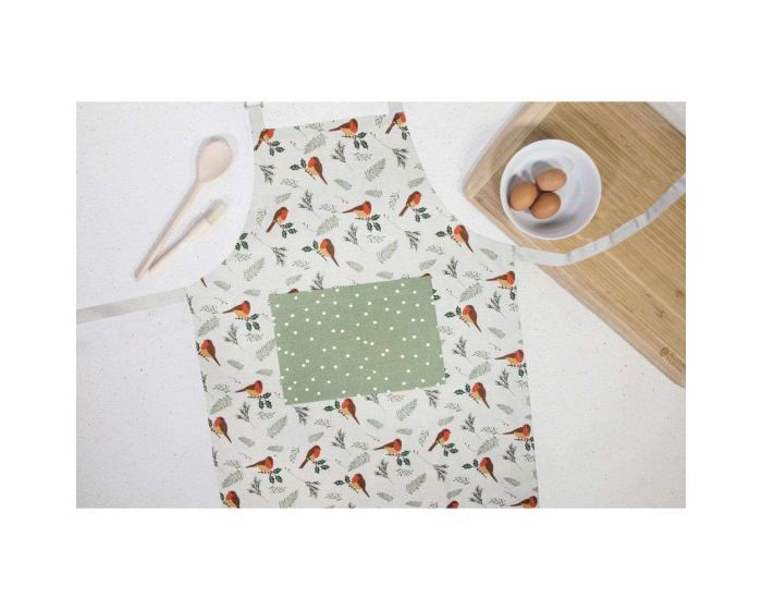Adult Robin Spot Christmas Apron 25583 - Image 1