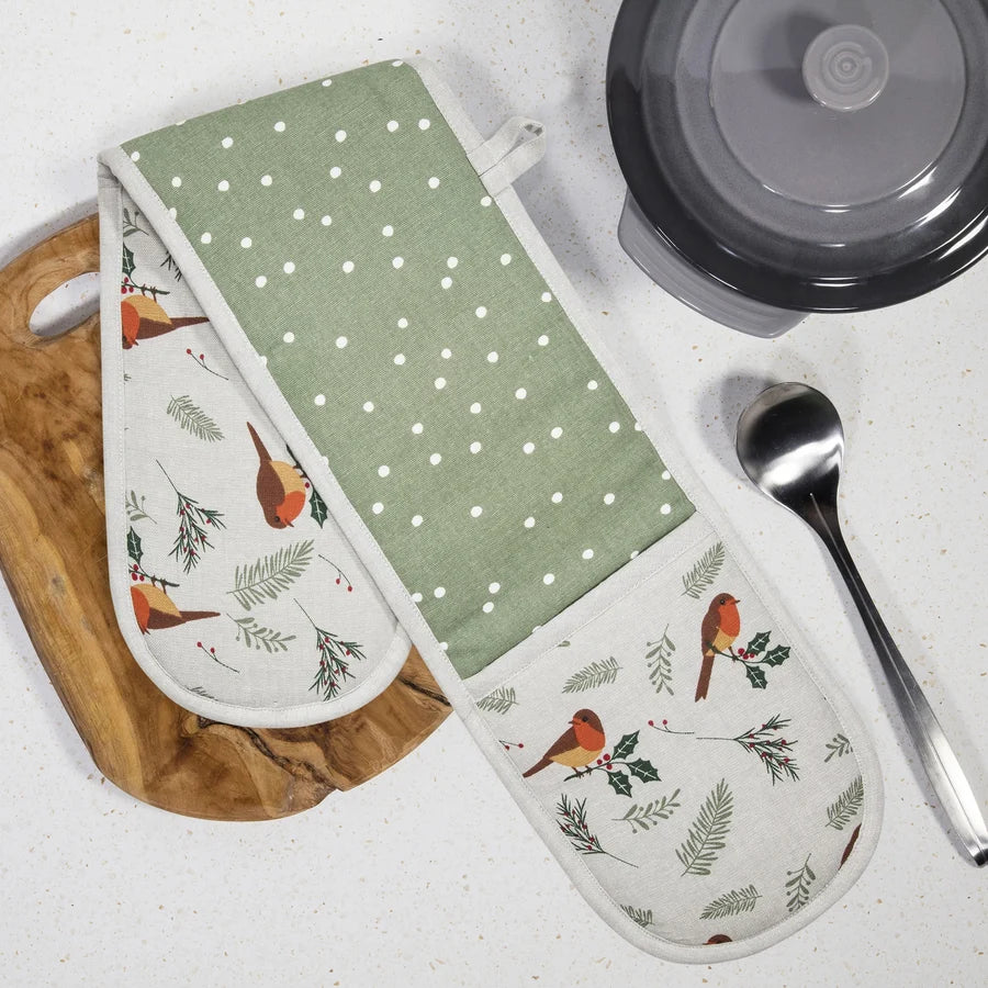 90cm Adult Robin Spot Double Oven Glove 25584 - Image 1