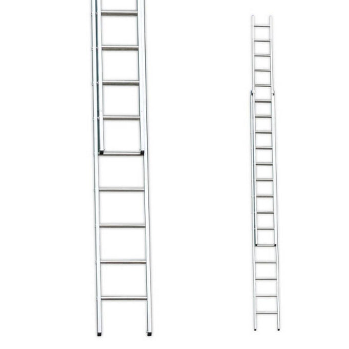 Stradbally 3m Aluminium Double Ladder, extends to 5.2m, 150kg capacity, heavy-duty, Keans Claremorris.