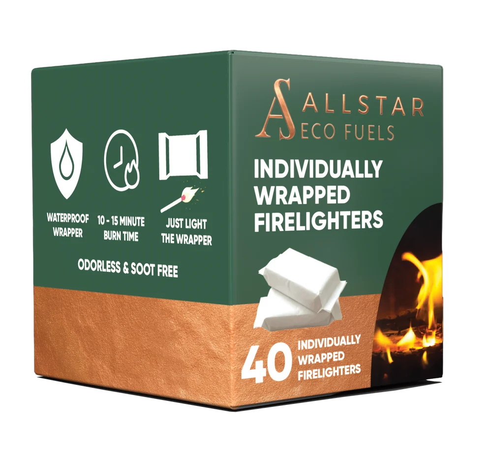 All Star Individually Wrapped Odorless Firelighters | ASINDIVIDUALS - Image 1