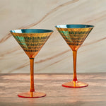 Load image into Gallery viewer, Set of 2 Fiesta Cocktail Glasses
