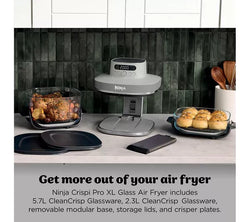 Ninja Crispi Pro - 7In1 Glass Air Fryer - Bone | AS101UKLG