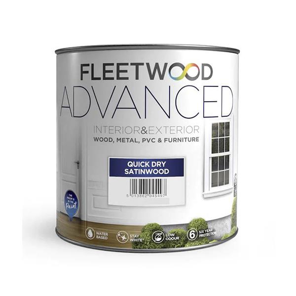 Fleetwood Advanced Quick Dry Satinwood White 1ltr