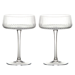 Set of 2 Empire Champagne Saucers