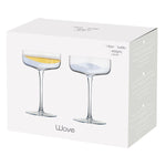 Load image into Gallery viewer, Set of 2 Wave Champagne Saucers Silver
