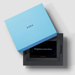 AURA Carver 10.1" WiFi Digital Photo Frame in Gravel, UKA900-BLK, available at Keans Claremorris