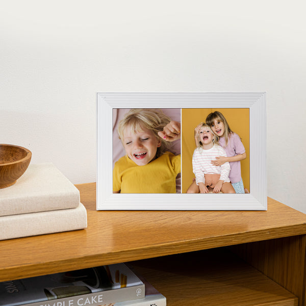 AURA Carver 10.1" WiFi Digital Photo Frame Seasalt - High-Resolution Display, Keans Claremorris
