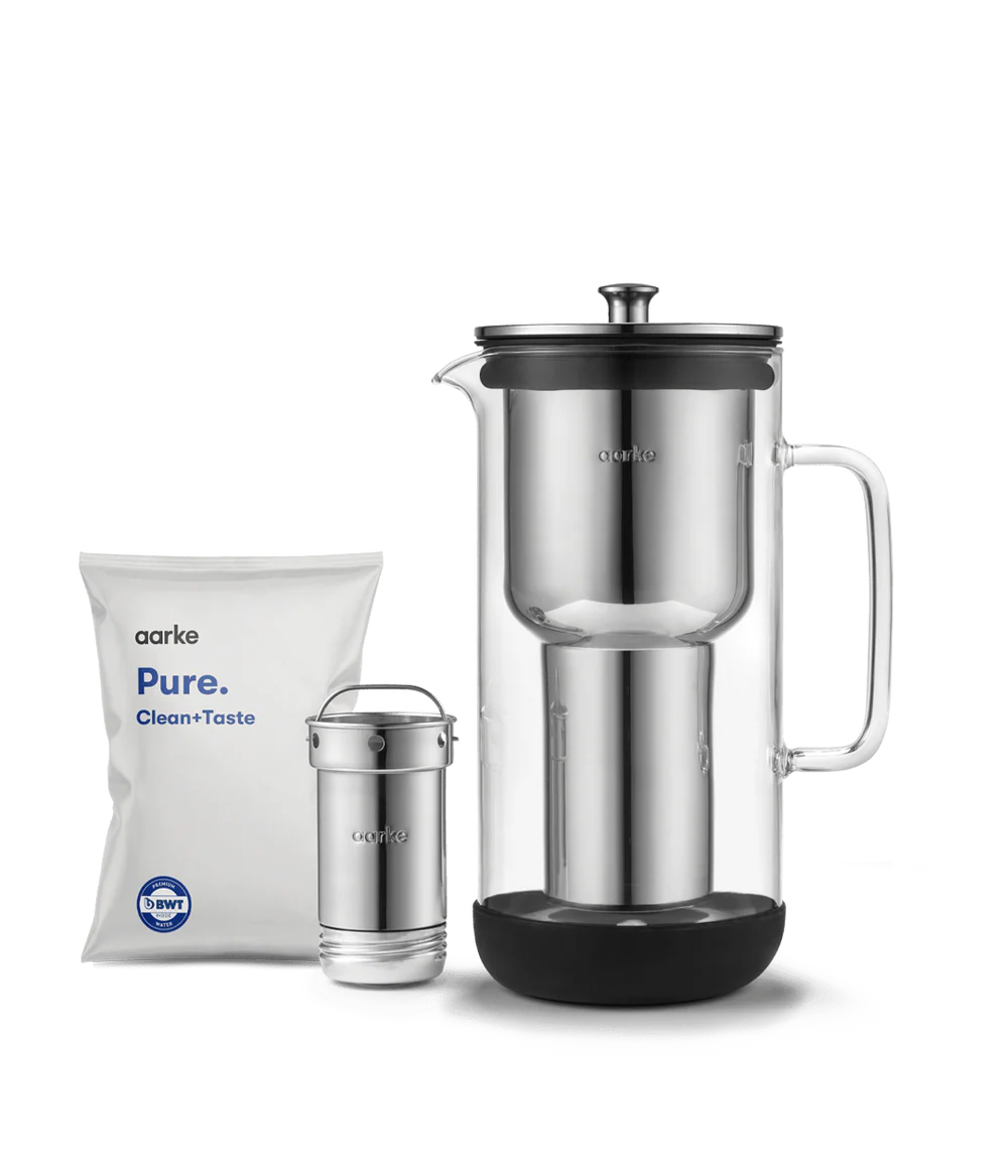 Aarke Purifier Glass Water Filter Pitcher 1.18L Keans Claremorris