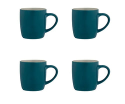 Accent Sleeve of 4 Mugs - Teal Keans Claremorris