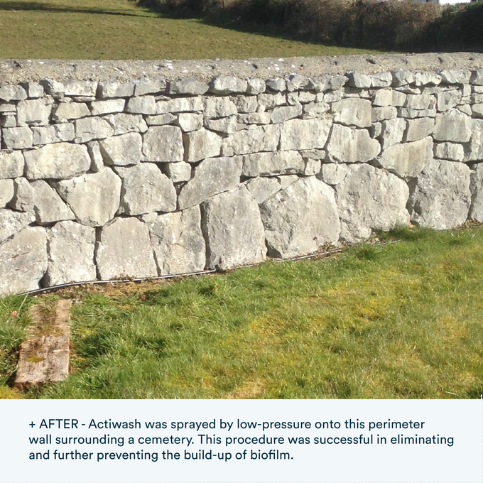 Actiwash Domestic Biocide removing red & green algae, mould, fungi - Keans Claremorris