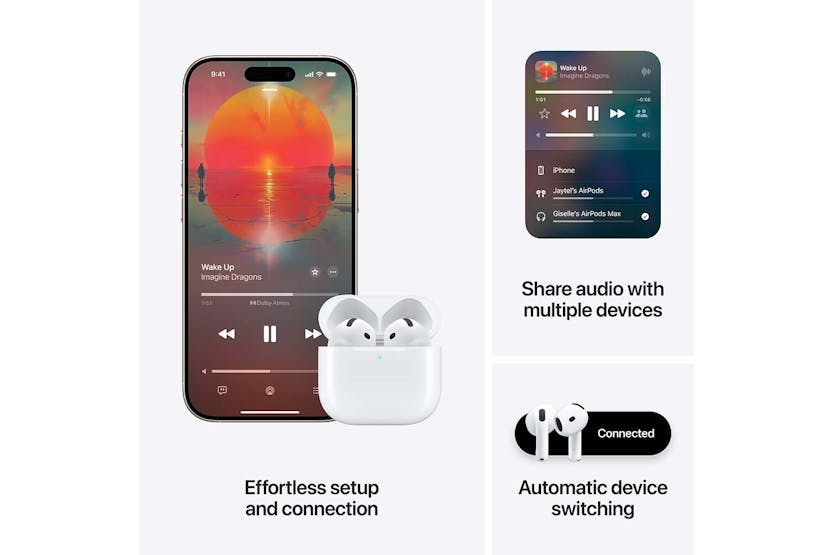 Apple AirPods 4th Generation wireless earbuds with improved sound and battery life – available at Keans Claremorris.