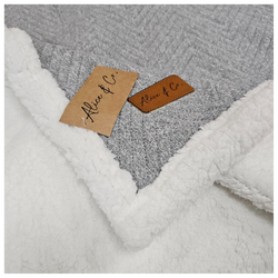 Alfie Grey Blanket soft cozy throw perfect for home comfort, available at Keans Claremorris.