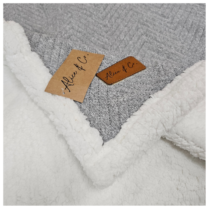 Alfie Grey Blanket soft cozy throw perfect for home comfort, available at Keans Claremorris.