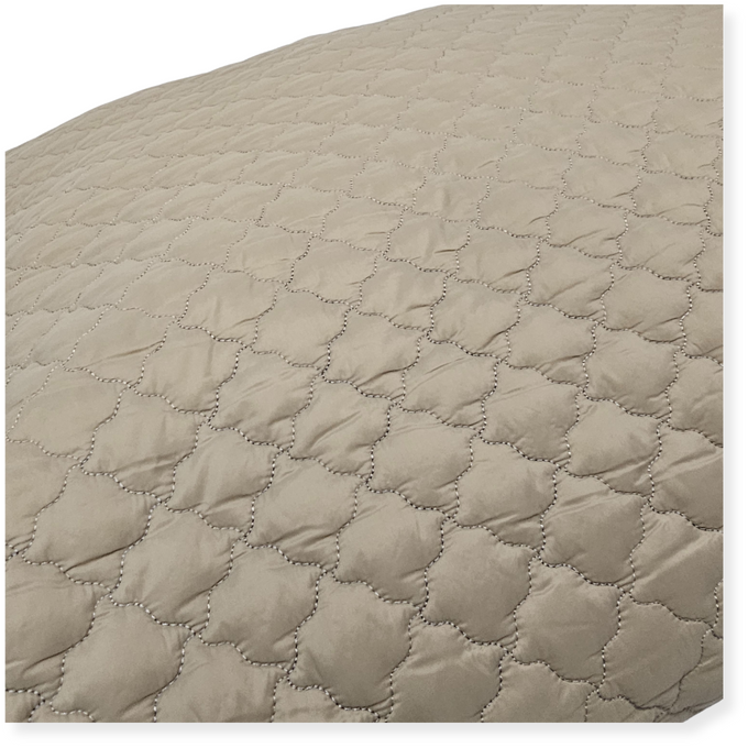 Lottie Cushion Large Brown soft fabric decorative pillow by Keans Claremorris, perfect for cozy home decor.