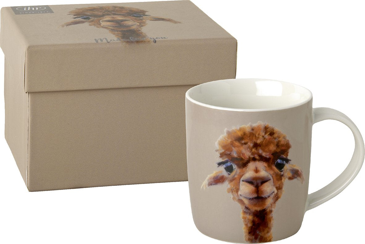 Alpaca Porcelain Mug with Gift box 300ml Keans Claremorris