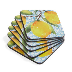 Amalfi Lemons Coasters - Set of 6 Keans Claremorris