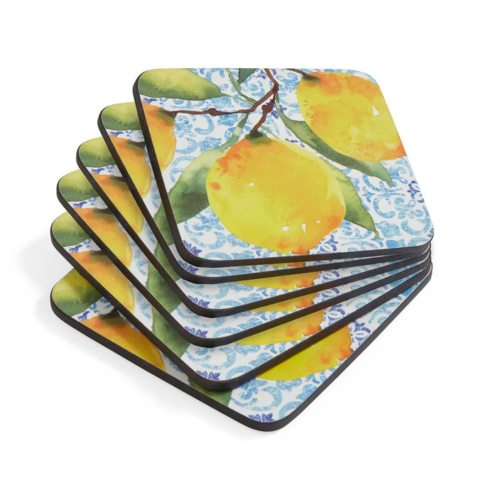 Amalfi Lemons Coasters - Set of 6 Keans Claremorris