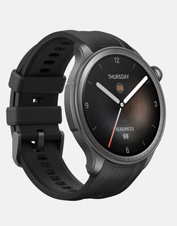 Amazfit Balance Smartwatch Midnight with 1.5" AMOLED, 14-day battery, health tracking, water-resistant, available at Kean’s