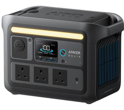 Anker SOLIX C800X Plus portable power station 768Wh 1200W with LED lights, fast charging, smart app control – available at
