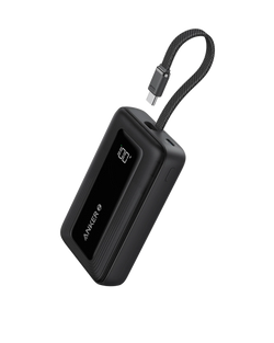 Anker Zolo Power Bank 10K with Built-In USB-C Cable – Black| A110DH11 Keans Claremorris